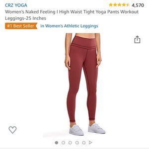 CRZ Yoga High Waisted Leggings Full Length
